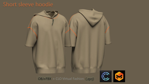 Designer short 2024 sleeve hoodie