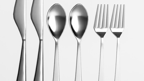 Cutlery set 3d models