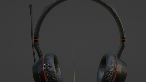 HeadPhones Blender Procedural materails only.