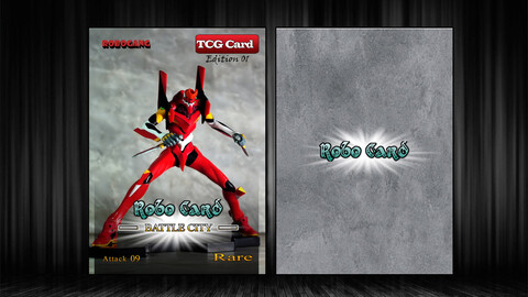 TCG card PSD template V5
