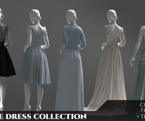 ArtStation - First collection of vintage dresses | Resources