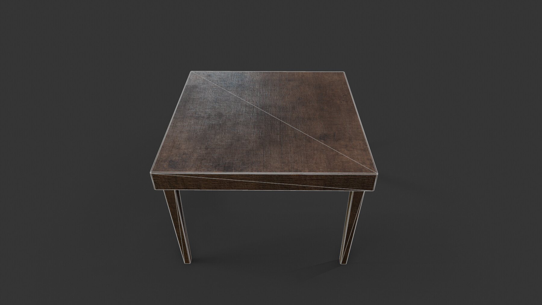 ArtStation - Low poly game ready table | Game Assets