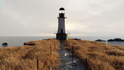 Lighthouse 3d Scene