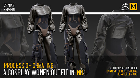 Process Of Creating a Cosplay Women Outfit in Marvelous Designer