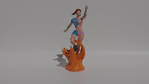 Fire girl Model