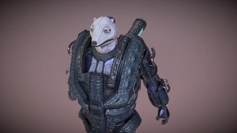 [UE_5]Mad polar bear [game ready 3D model]