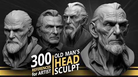 300 Old man's Head Sculpt - Character references
