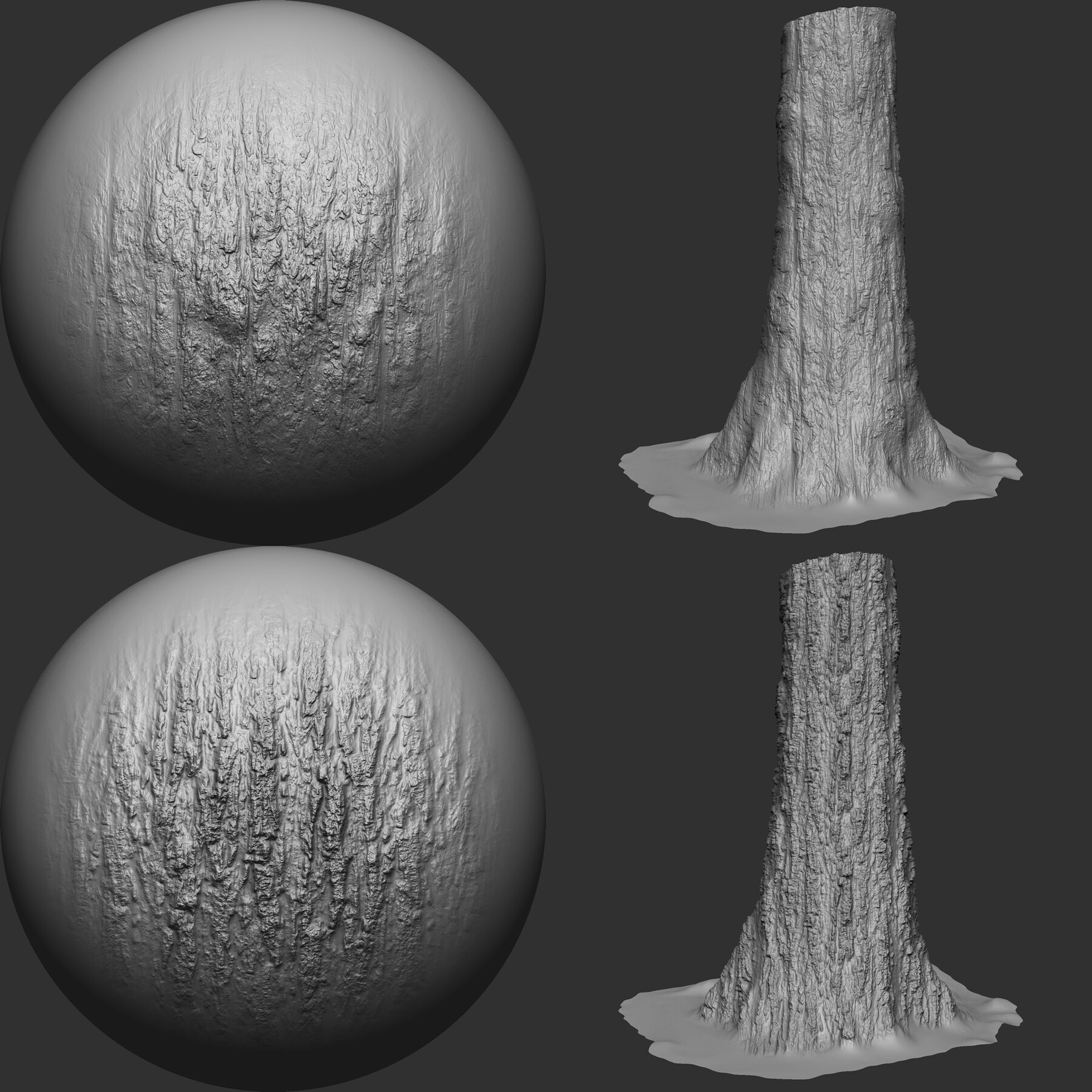 ArtStation Wood Bark Brushes and Noise for Zbrush Brushes