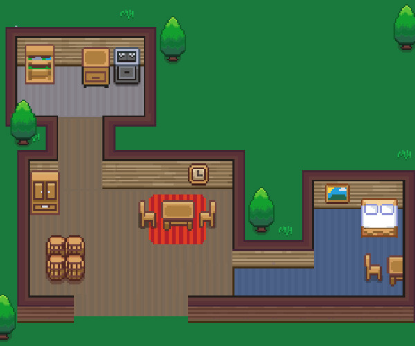 ArtStation - Pixel Interior Tiles | Game Assets