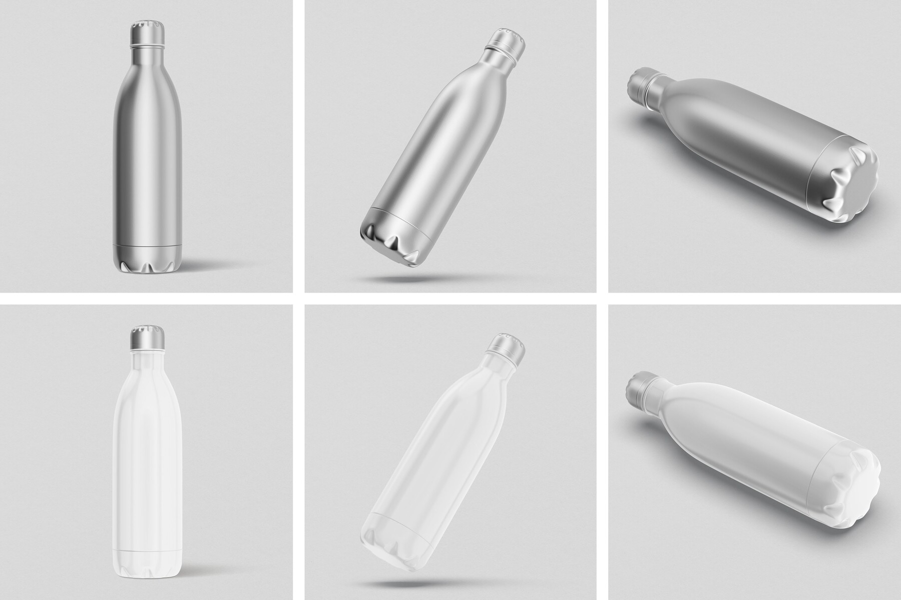 ArtStation Steel Flask Bottle Mockup Resources