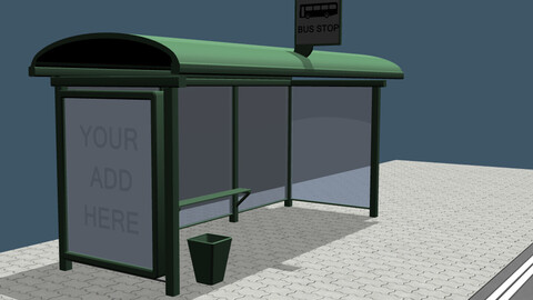 Bus stop 3D