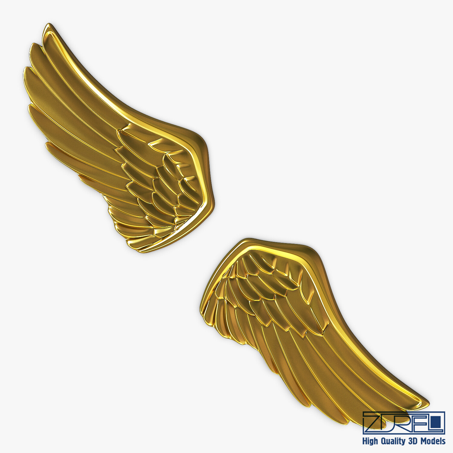 ArtStation - Eagle Wings Gold v 1 | Resources