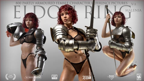 ELDON RING MALENIA partly Armoured female CHARACTER REFERENCE PICTURES 800+