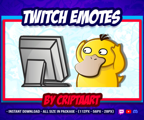 ArtStation - Twitch Emote / Discord / Meme Psyduck / Computer Emote ...