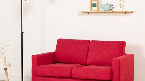 Café 2-seat waterproof fabric sofa