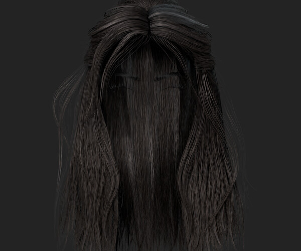 ArtStation - Hair Game-ready Low poly | Game Assets