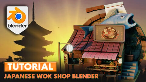 Blender 3 Stylized Wok Kitchen - Blender Project & Download Pack