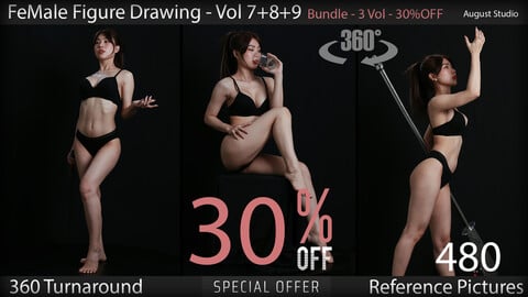 Female Figure Drawing - Vol789 - Bundle - Reference Pictures