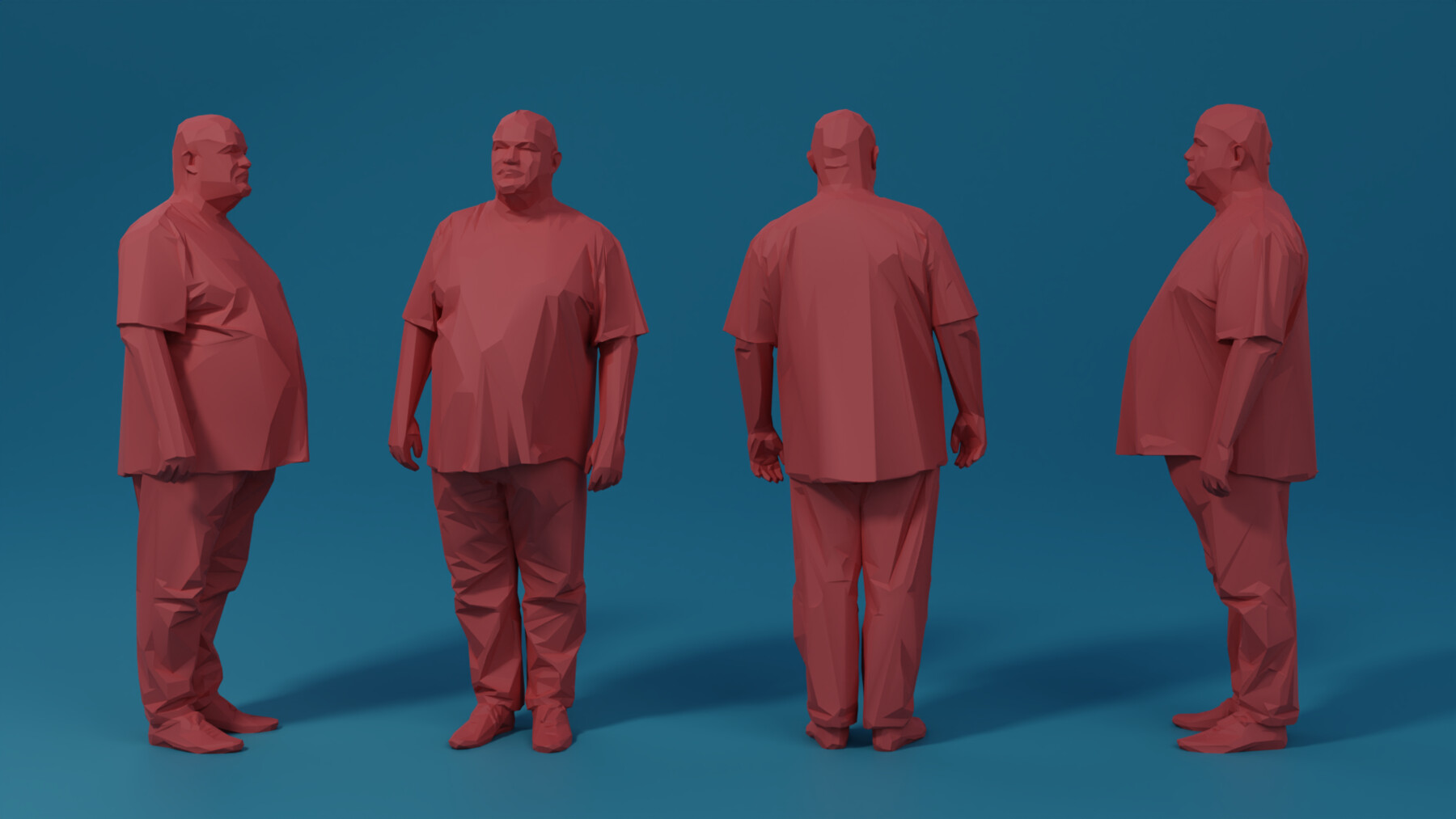 Artstation Low Poly Humans Set A 33 Models 3d Printable Resources