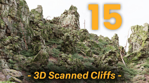 Mossy Forest Cliff Collection