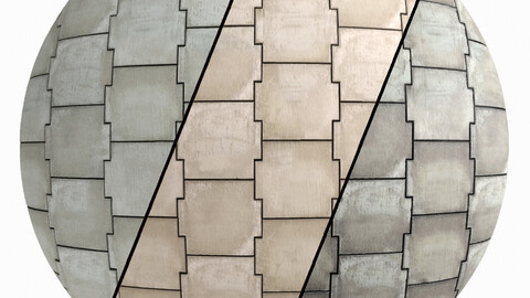 Tile Materials 29- Concrete Plates Pbr 4k Sbsar