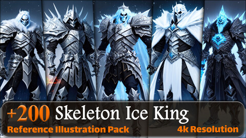200 Skeleton Ice King Reference Pack | 4K | v.1