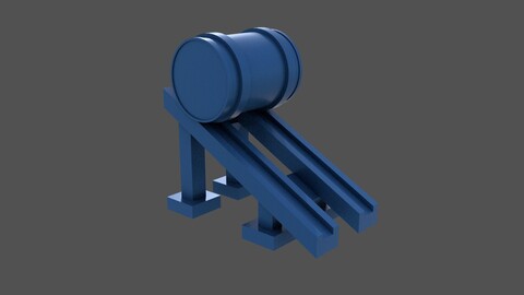 WW2 Littorio Class depth charges aft 1-200 scale - 3D PRINTING