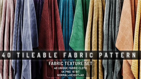 40 TILEABLE FABRIC PATTERN VOL.01