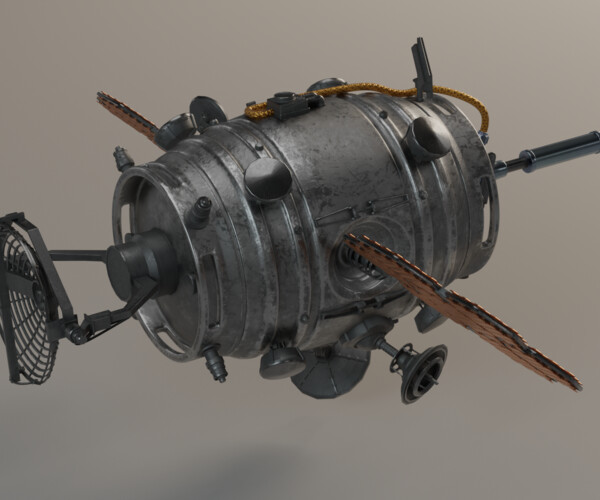 Artstation - Beer Keg Satellite 