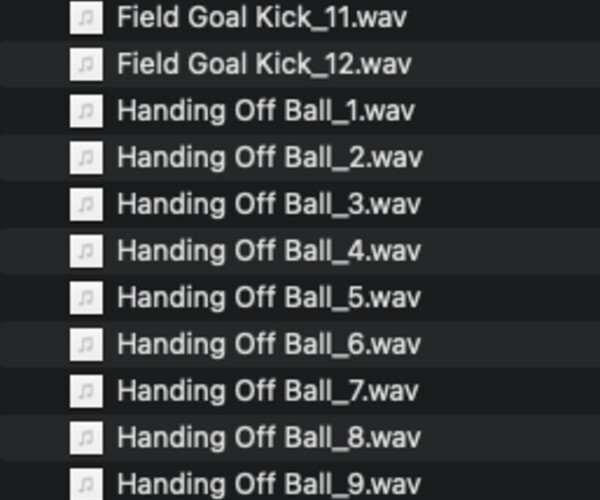 ArtStation Football Sound Effects Game Assets