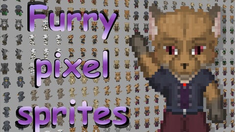 Furry pixel sprites demo Blaze
