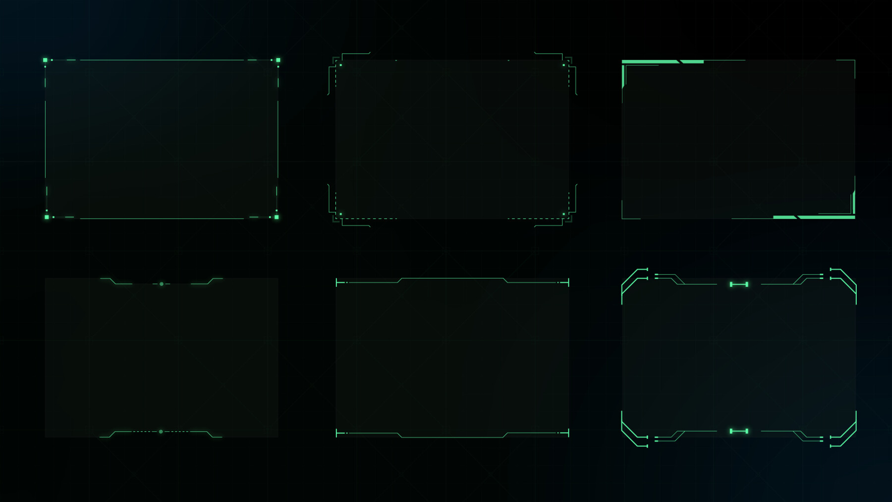 Artstation Sci Fi Hud Frames Game Assets