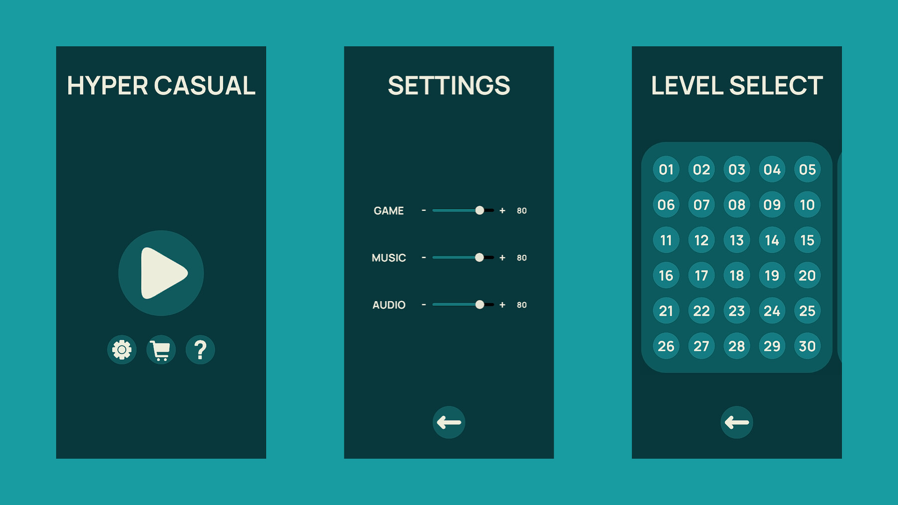 ArtStation - Mobile Game Settings menu