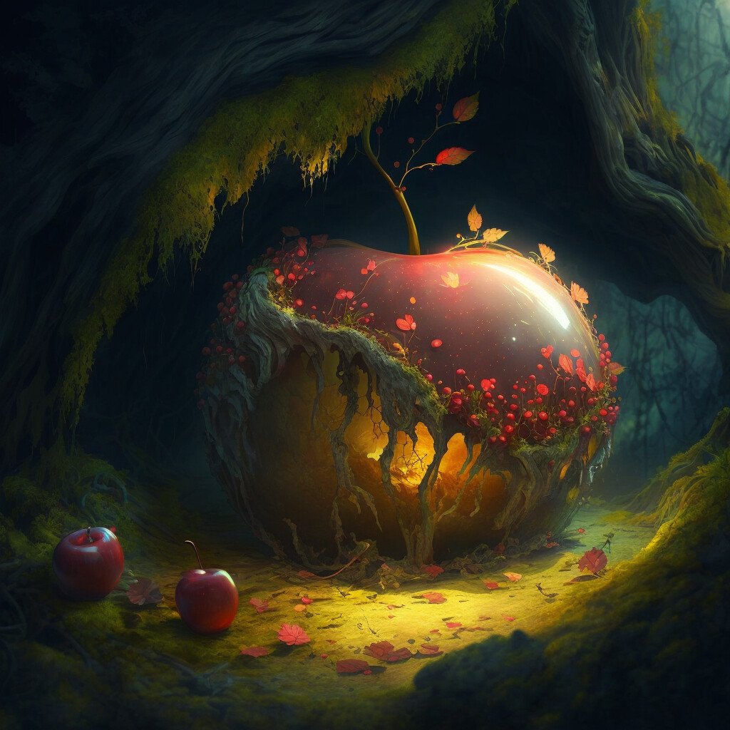 ArtStation - The Golden Apple of Fortune: A Glowing Treasure Found in ...