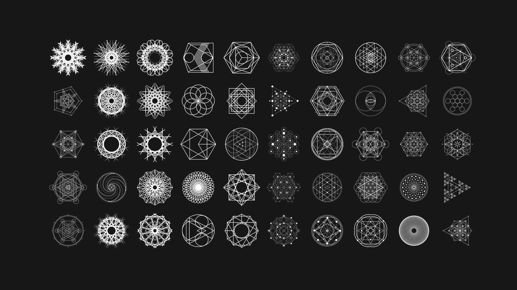 ArtStation 1025+ Geometry and Pattern Procreate Brushes Brushes