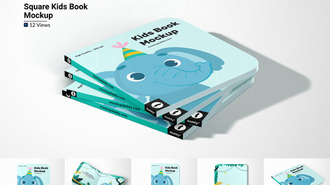 Children's Book Mockup (Square)