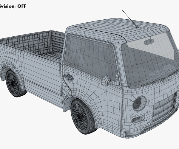 ArtStation - Kei Truck Concept Retro Style Blue | Resources