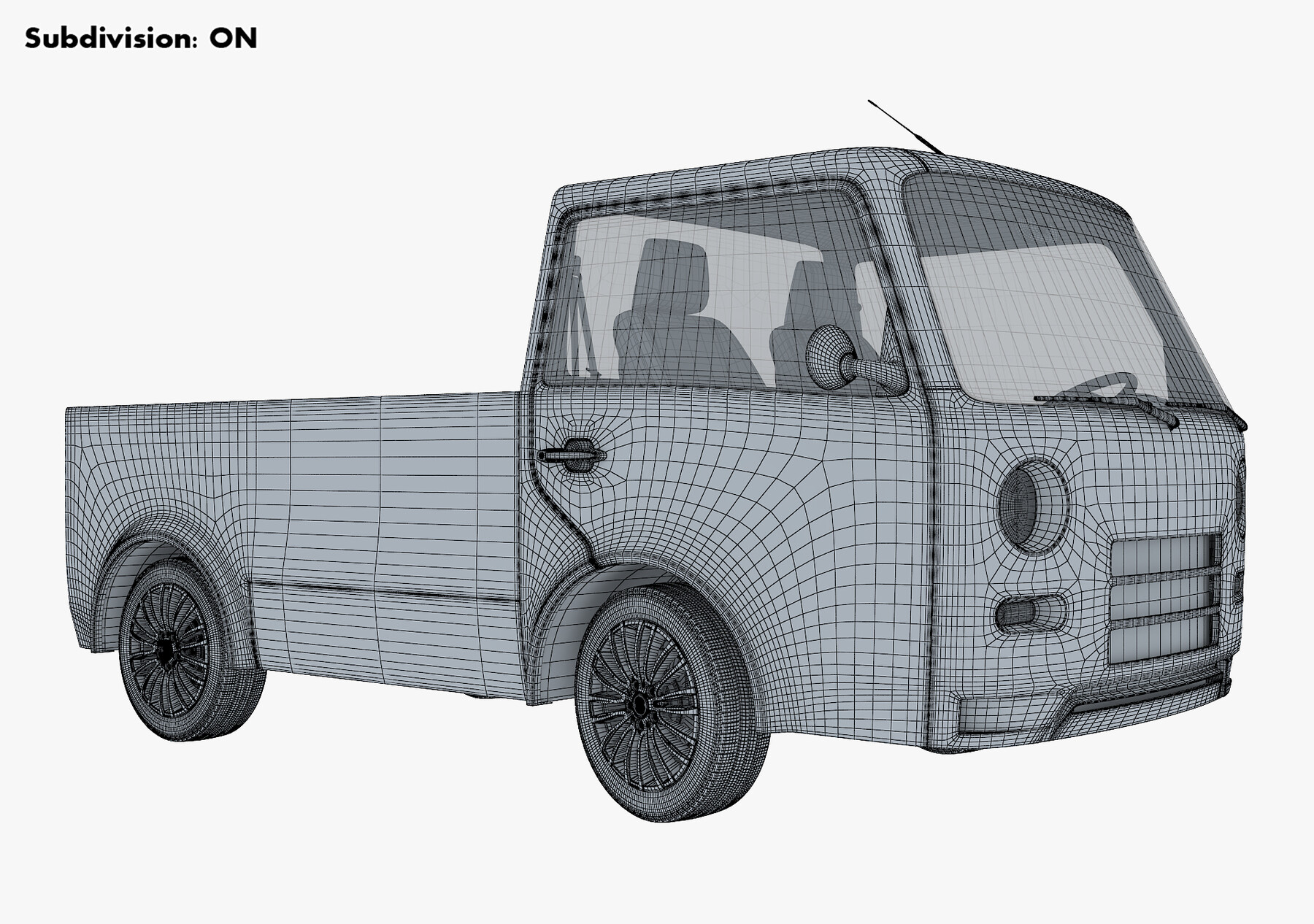 ArtStation - Kei Truck Concept Retro Style Blue | Resources