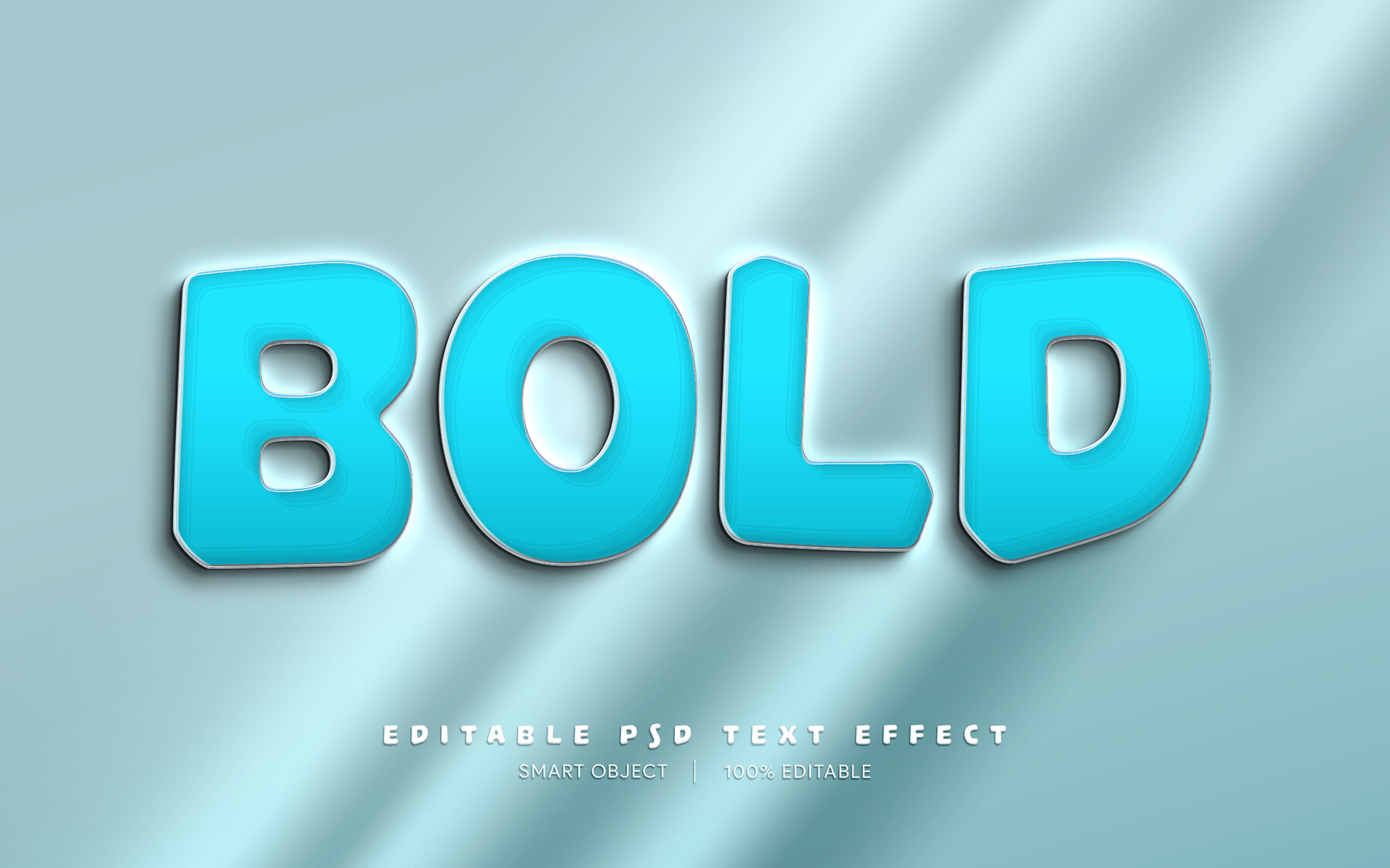 ArtStation - 3D Bold. PSD fully editable text effect. Layer style PSD ...