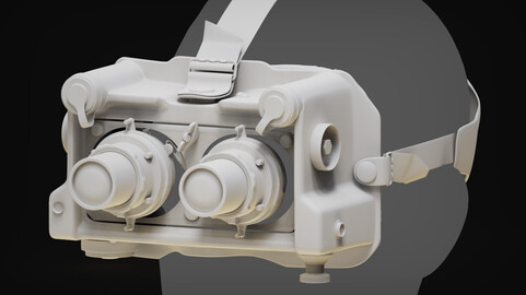 AN/PVS-5A Night Vision Goggle | High-Poly 3D Model