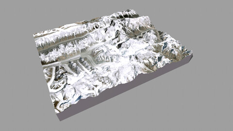 Mountain landscape Khan Tengri Kazakhstan Kyrgyzstan China