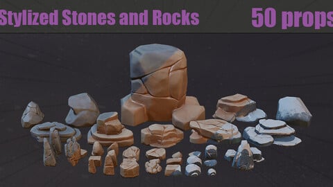 Stylized_set_Roc and Stones