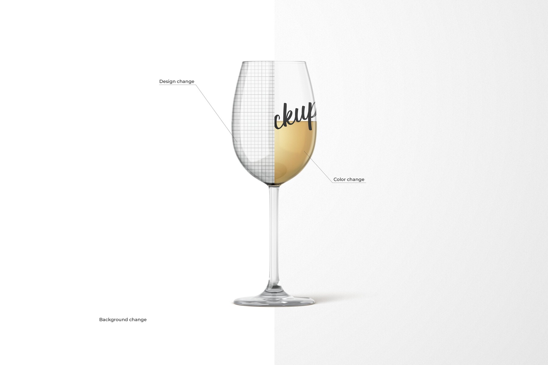 Classic Wine Glass + No Stem Tumbler Graphic by Leo Flo Mockups