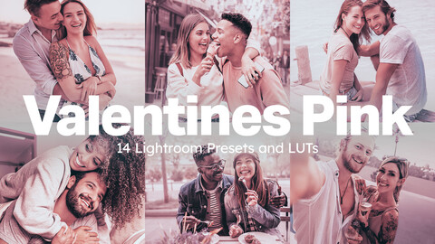 14 Valentines Pink LUTs & Lightroom Presets