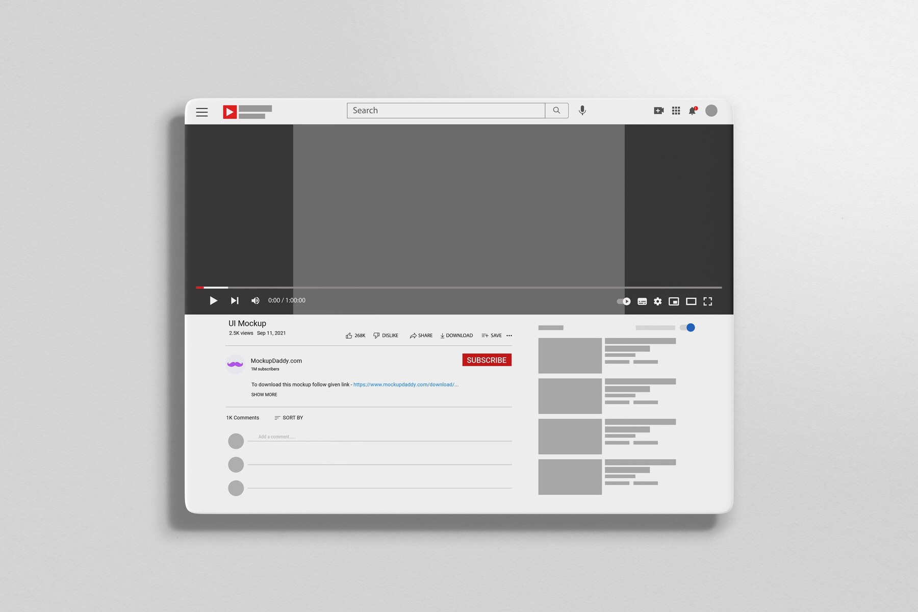 ArtStation Youtube Mockup Artworks