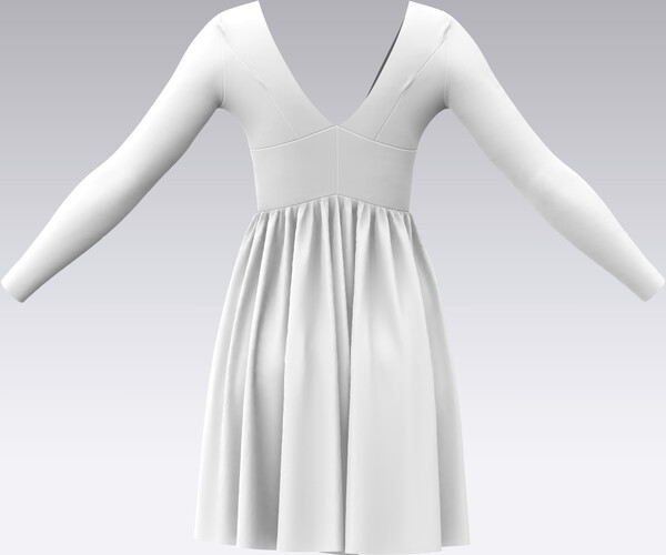 ArtStation - Dress Outfits MD CLO 3D ZPRJ ZPAC project files 3D model ...
