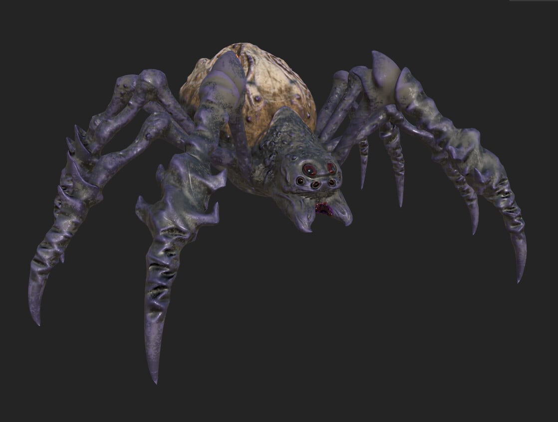 ArtStation - Giant Spider - The Demon Face - Ngchipv | Game Assets