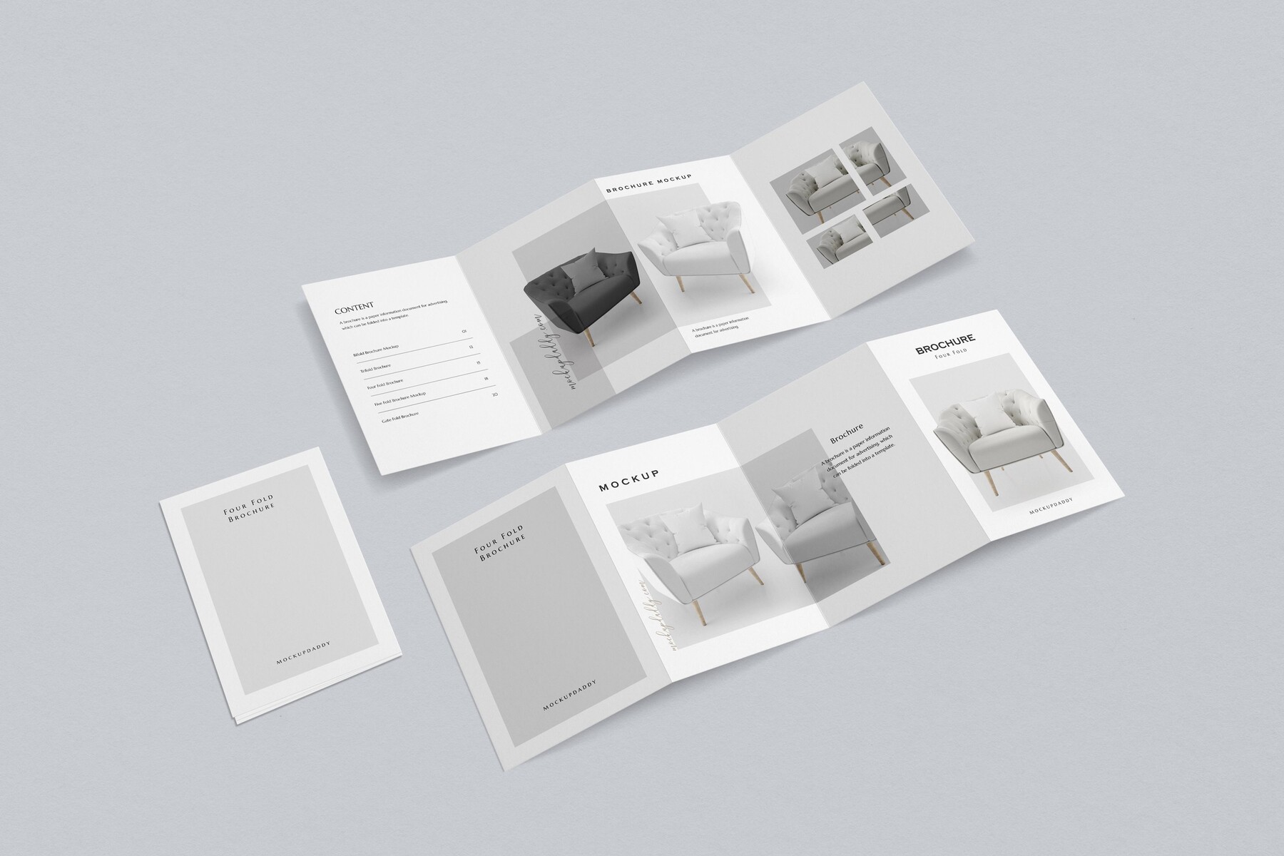 ArtStation - Square 4 Fold Brochure Mockup | Artworks