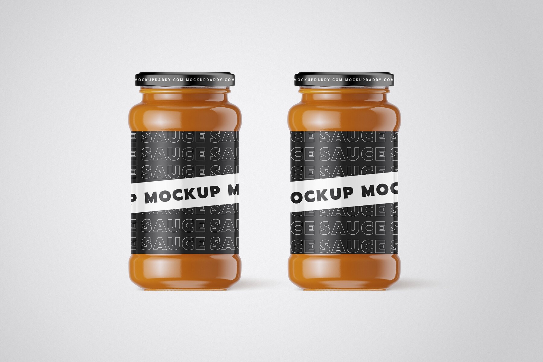 Glass Juice Bottle Label Mockup - Mockup Daddy