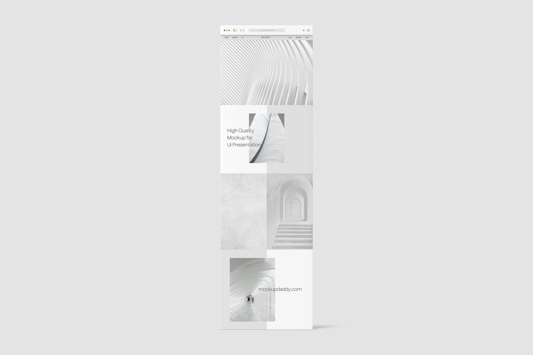 ArtStation - Minimal Responsive UI Mockup | Artworks